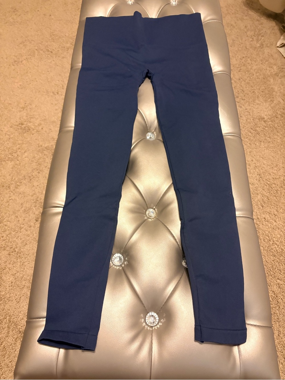 SPANX Dark Navy High-Waist Leggings
